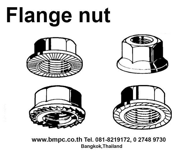 Bolt with flange, Shoulder screw, Set screw, screw plug, thin nut, lock