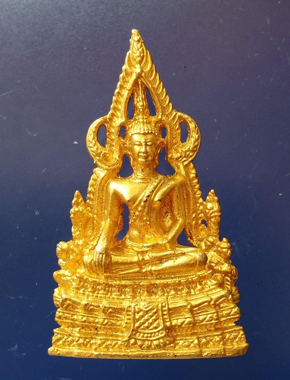 รูปหล่อพระพุทธชินราช หลังพานพุ่ม อกเลา กะหลั่ยทองเดิม พระสวยงาม