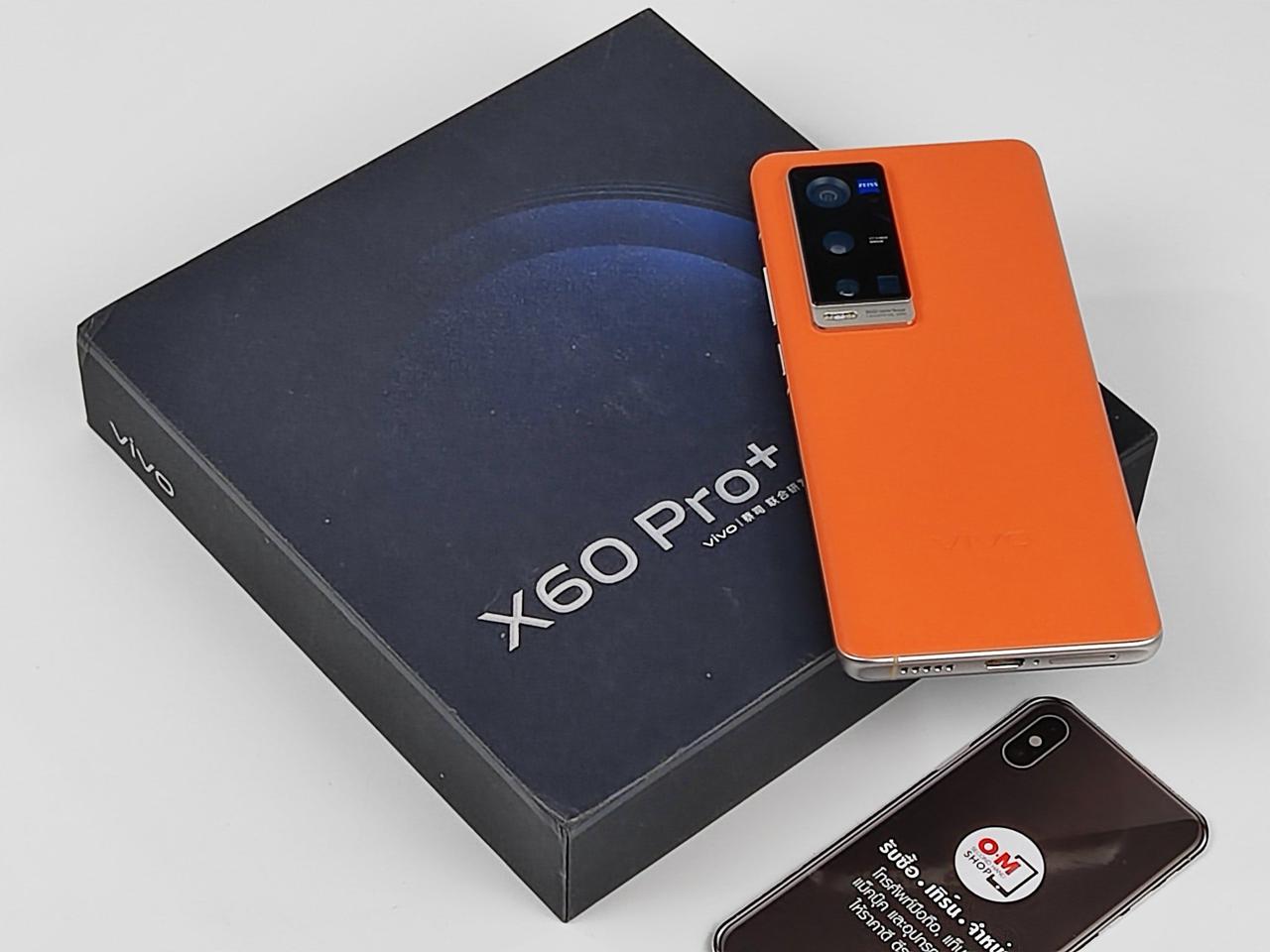 ขาย/แลก Vivo X60T Pro Plus 12/256 หนังส้ม สวยมาก ครบยกกล่อง เพียง 16,900 บาท รูปเล็กที่ 1