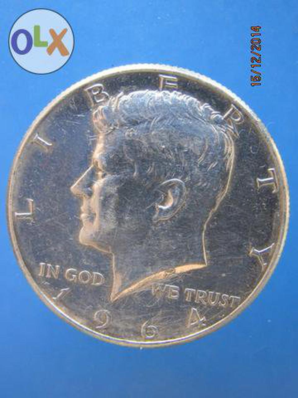890 เหรียญเนื้อเงินล้วน  HALF DOLLAR ปี1964 1962 1942 รูปที่ 6
