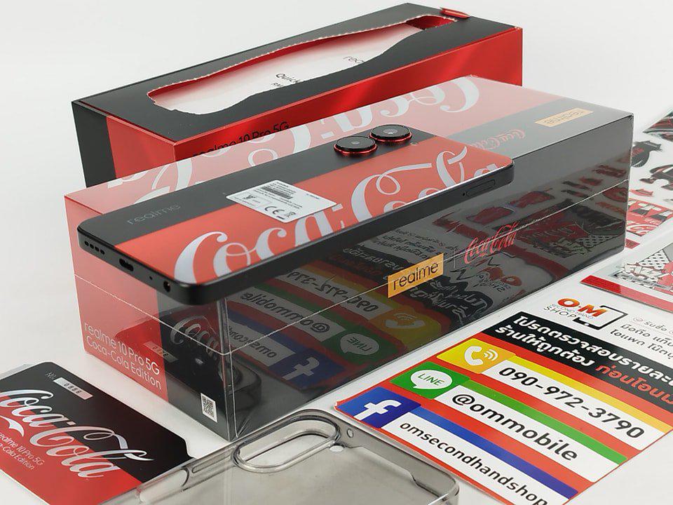 ขาย/แลก realme 10 Pro 5G Coca-Cola Edition 8/256 Snap695 ศูนย์ไทย ใหม่มากอายุ 2 วัน แท้ ครบยกกล่อง เพียง 10,900 บาท  รูปเล็กที่ 3