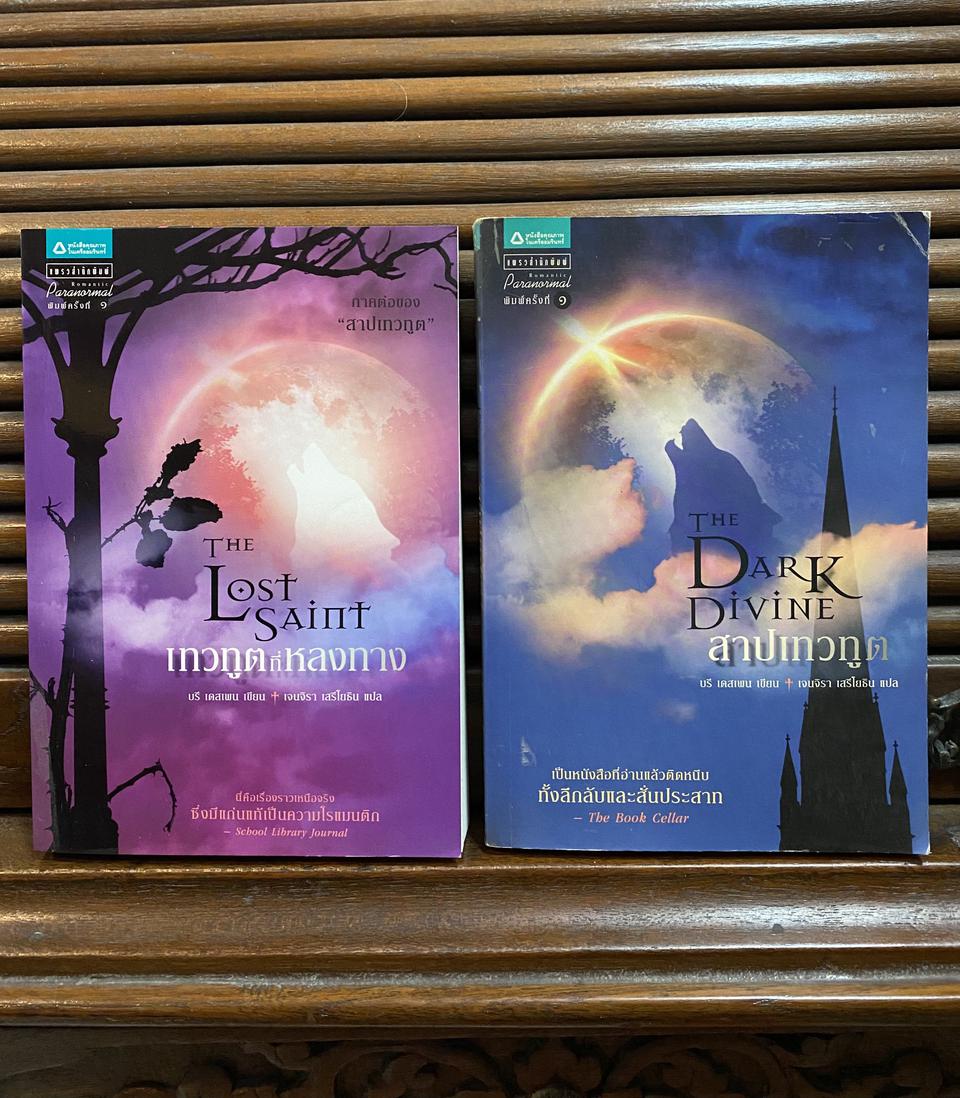 หนังสือนวนิยาย เทวทูต ที่หลงทาง; สาปเทวทูต2 เล่ม=300.-