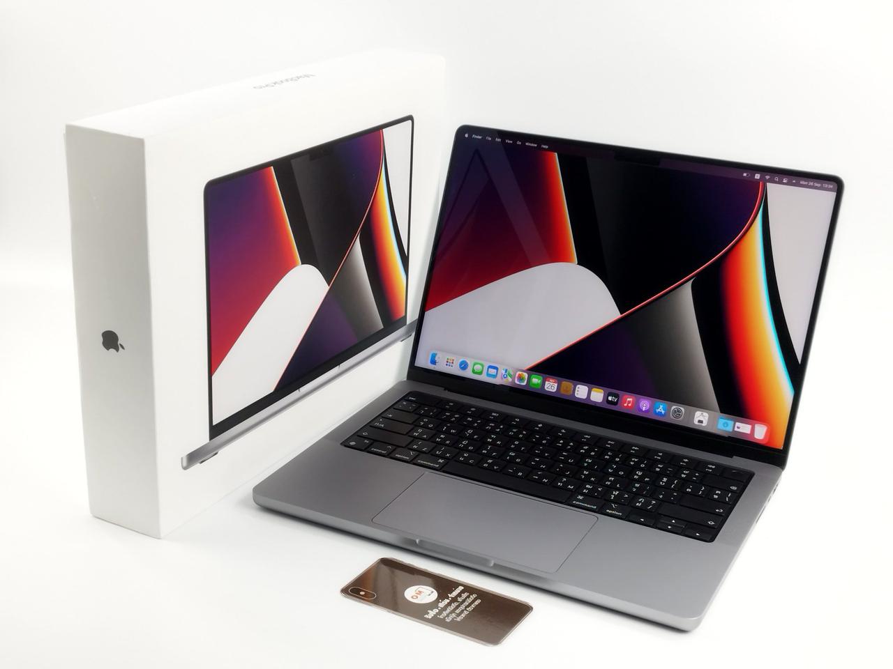 ขาย/แลก Macbook Pro (2021) 14นิ้ว สี Space Gray Ram16/ SSD512/ CPU8/ GPU14 /M1 Pro ศูนย์ไทย เพียง 55,900 บาท 