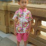 ชุดไทยเด็กชายลายดอกละมุน รูปเล็กที่ 1