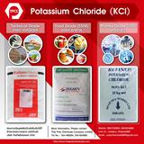 โพแทสเซียมคลอไรด์, Potassium Chloride, KCl, Food Grade, โปแตสเซียมคลอไรด์, เกรดอาหาร