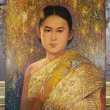 118.ภาพวาดสีน้ำมันพระบรมสาทิสลักษณ์ สมเด็จพระกนิษฐาธิราชเจ้า กรมสมเด็จพระเทพรัตนราชสุดาฯ สยามบรมราชกุมารี